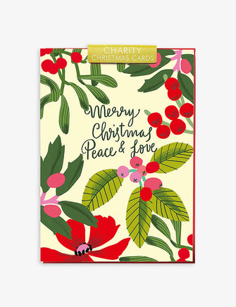 Peace & Love Christmas card 11cm x 15cm