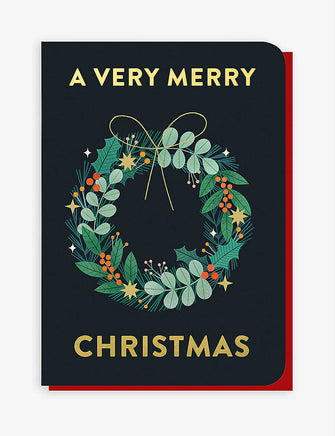 Christmas Wreath Seedstick Christmas card