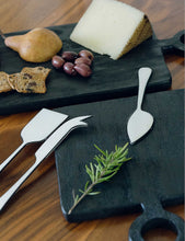 Two-tone enamelled-iron cheese knife set of three