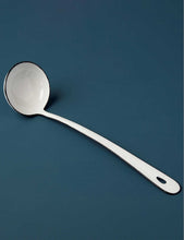 Enamel-coated iron ladle 30.5cm