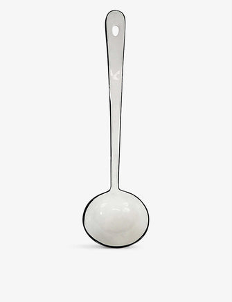 Enamel-coated iron ladle 30.5cm