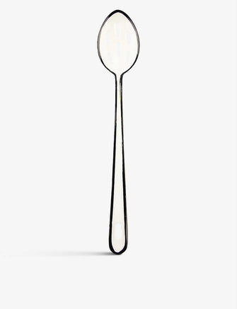 Enamel-coated iron slotted spoon 33cm