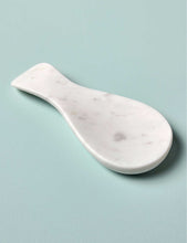 Rounded marble spoon rest 23cm