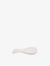 Rounded marble spoon rest 23cm