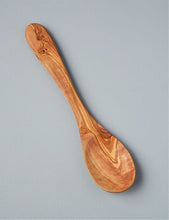 Grained olive-wood spoon 29cm