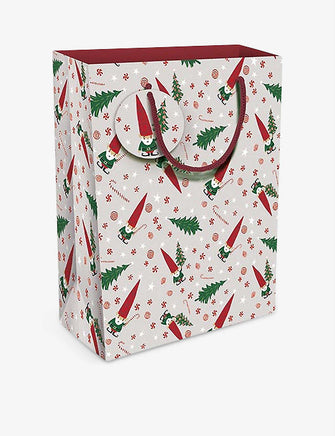 Little Christmas Gnome large Christmas gift bag 31.5cm