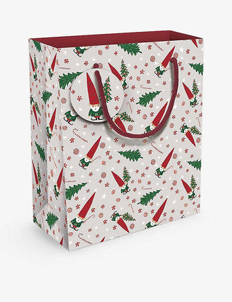 Little Christmas Gnome medium Christmas gift bag 23cm