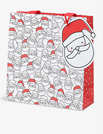 Santa medium Christmas gift bag 22cm