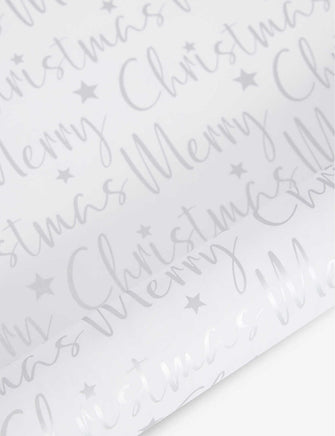 Script-print recycled wrapping paper 2m