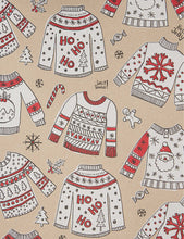 Doodles jumper-print recycled wrapping paper 3m