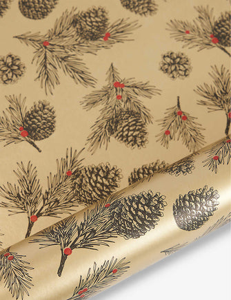 Winter Deluxe graphic-print recycled wrapping paper 2m