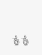 BVLGARI BVLGARI 18ct white-gold and 0.38ct brilliant-cut diamond earrings