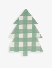 Meri Meri gingham tree-shaped napkins