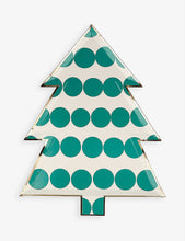 Meri Meri patterned tree-shaped paper plates