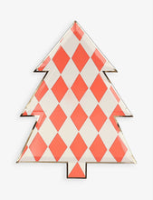 Meri Meri patterned tree-shaped paper plates