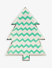 Meri Meri patterned tree-shaped paper plates
