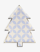 Meri Meri patterned tree-shaped paper plates