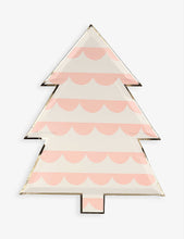 Meri Meri patterned tree-shaped paper plates