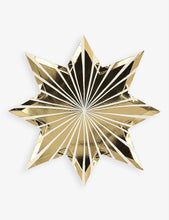 Meri Meri metallic star-shaped paper plates