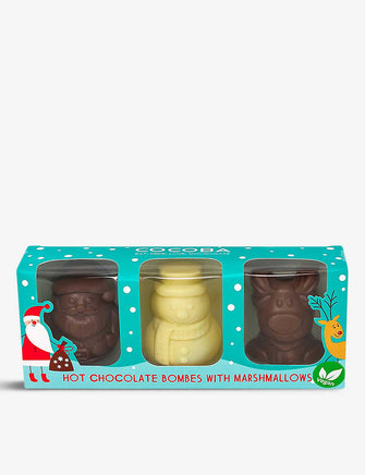 Christmas vegan hot chocolate bombes trio 150g
