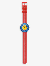 FBNP188 Retro Red bio-sourced plastic and recycled PET-blend watch