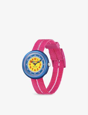 FBNP190 Retro Pink bio-sourced plastic and recycled PET-blend watch