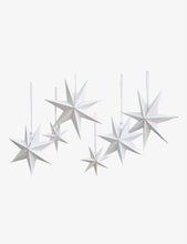 Pack of seven star-shape card bunting 25cm