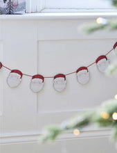 Ginger Ray wooden Santa bunting 2m