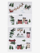 Ginger Ray Christmas scene window stickers set of 2