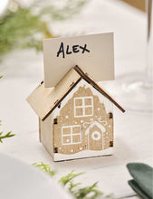 Ginger Ray Wooden House place card holders pack of