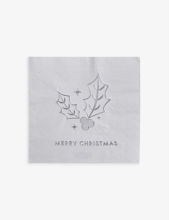 Ginger Ray Holly napkins pack of 20