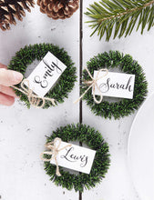 Ginger Ray wreath foliage place card