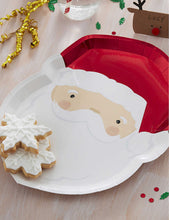 Ginger Ray Santa foiled paper plates pack of eight