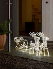 Acrylic Reindeers LED Sledge