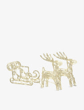 Acrylic Reindeers LED Sledge