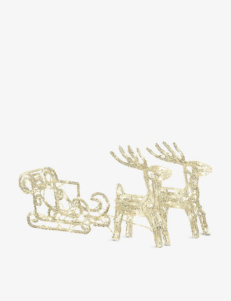 Acrylic Reindeers LED Sledge