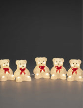 Acrylic Teddy Bear 5-piece LED set