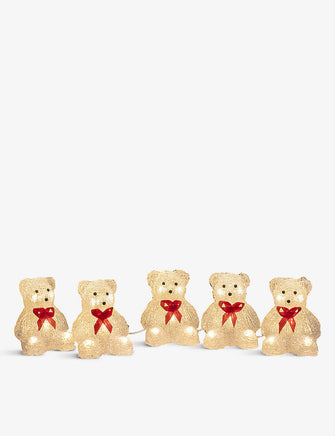 Acrylic Teddy Bear 5-piece LED set