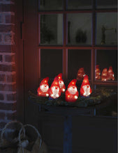 Light-up Santa Christmas decoration set of five