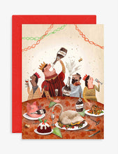 Christmas Scenes illustrated-print pack of 12 Christmas cards 10.5cm x 14.8cm