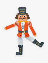 Nutcracker split-pin puppet Christmas card 21cm x 14.8cm