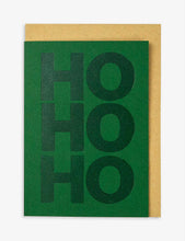 Ho Ho Ho handmade letterpress Christmas cards pack of six