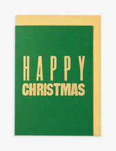 Happy Christmas handmade letterpress Christmas cards pack of six