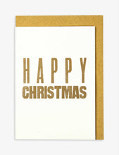 Happy Christmas handmade letterpress Christmas cards pack of six