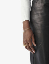 Aegis 18ct yellow gold-plated brass bracelet and Christmas decoration