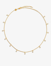 Interstellar Drop Choker 18ct yellow gold-vermeil sterling-silver necklace and Christmas decoration