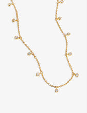 Interstellar Drop Choker 18ct yellow gold-vermeil sterling-silver necklace and Christmas decoration