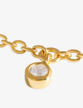 Interstellar Drop Choker 18ct yellow gold-vermeil sterling-silver necklace and Christmas decoration