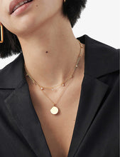 Interstellar Drop Choker 18ct yellow gold-vermeil sterling-silver necklace and Christmas decoration