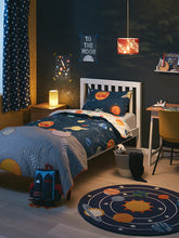 little home at John Lewis Patchwork Stars Quilted Bedspread, Multi